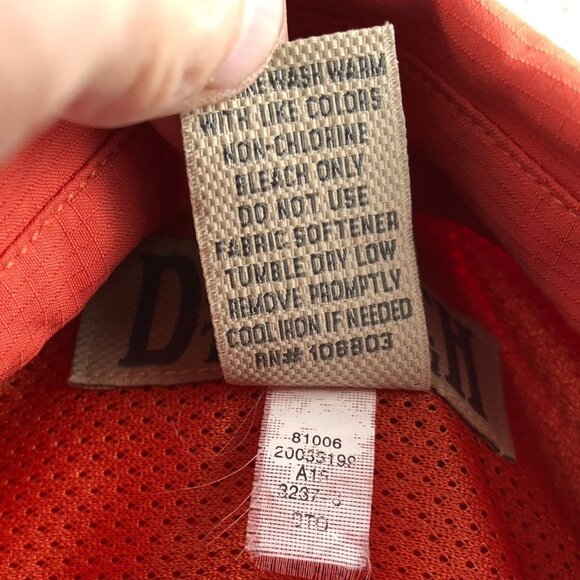 Duluth Men's Shirt Medium Long Sleeve Outdoors Orange Long Sleeve Top - Picture 14 of 16